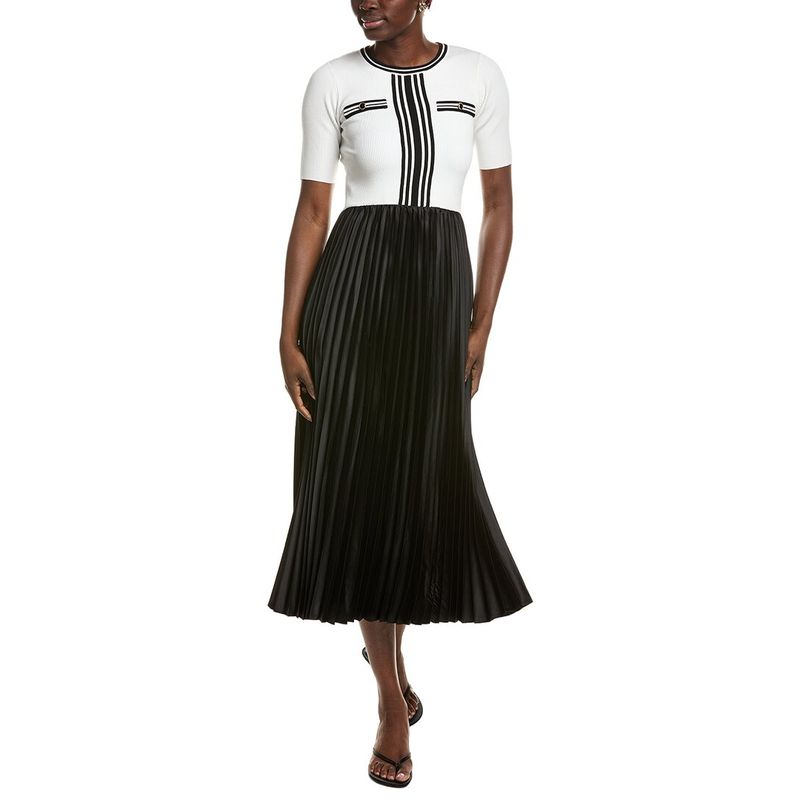 Elie Tahari Womens The Mave Dress, Blue